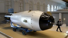 نمایش پرقدرت‌ترین بمب‌ اتم جهان در مسکو