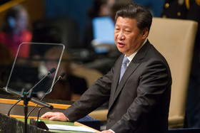 درخواست رییس جمهوری چین از سازمان ملل برای اجرای دستورکار جدید تحول و توسعه