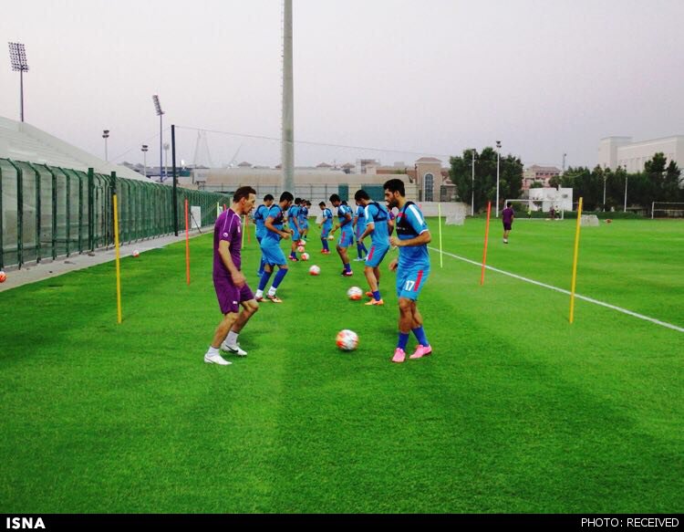 گزارش تمرین یکشنبه تیم ملی در دوبی