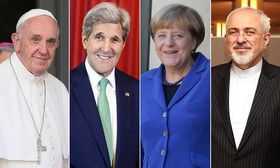 پیش‌بینی گاردین از نامزدهای احتمالی جایزه صلح نوبل 2015/ از ظریف و کری تا مرکل و پاپ