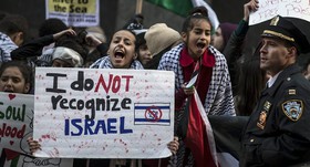 راهپیمایی گسترده حامیان فلسطین در نیویورک و شیکاگو