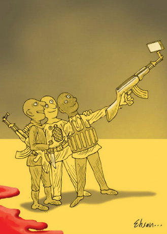 کاریکاتور / عکس سلفی تروریست‌ها!