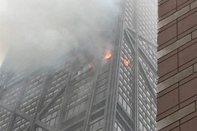 مهار حریق در طبقه پنجاهم برج شیکاگو