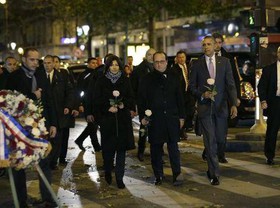 ادای احترام اوباما به قربانیان حملات تروریستی پاریس
