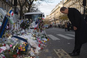 ادای احترام بان کی‌ مون به قربانیان حملات پاریس