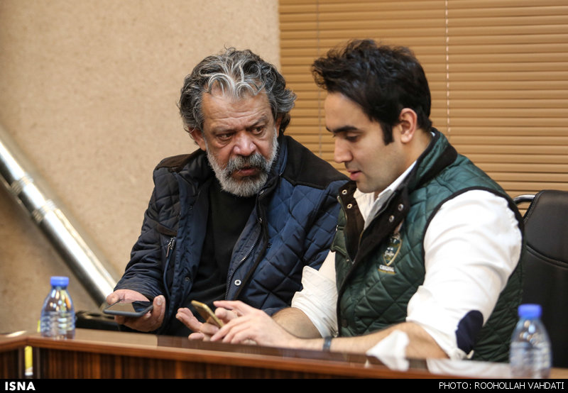 حسن پورشیرازی و پوریا پورسرخ در نشست خبری سریال کیمیا