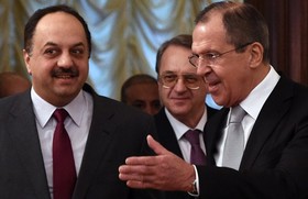دیدار وزیران خارجه روسیه و قطر در مسکو