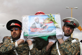 تشییع پیکر شهید مدافع حرم در بروجن