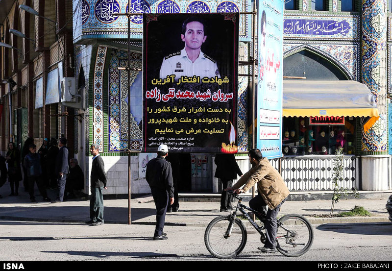 تشییع پیکر سروان شهید محمد تقی زاده