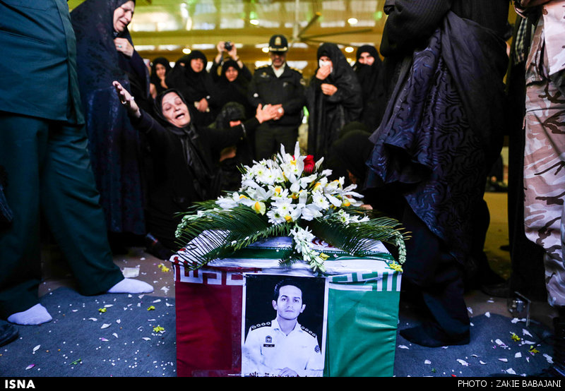 تشییع پیکر سروان شهید محمد تقی زاده
