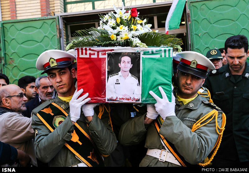 تشییع پیکر سروان شهید محمد تقی زاده