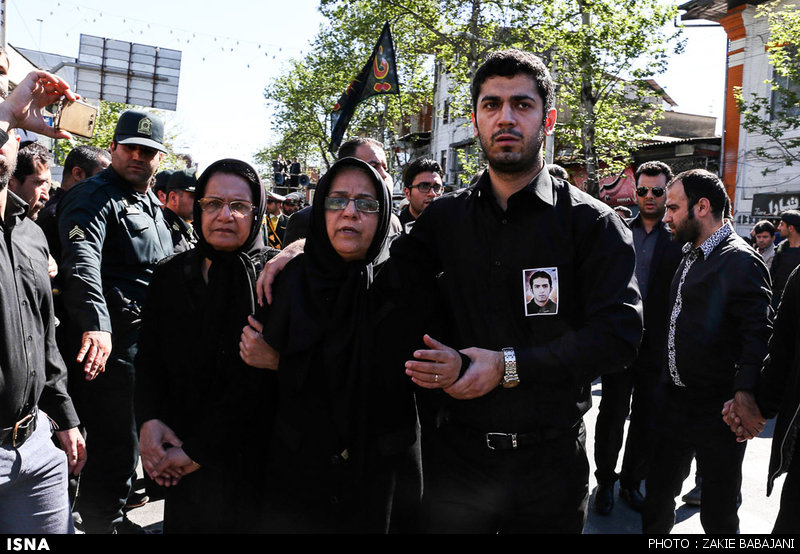 تشییع پیکر سروان شهید محمد تقی زاده
