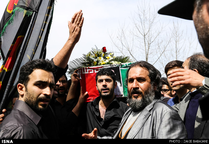 تشییع پیکر سروان شهید محمد تقی زاده