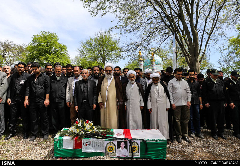 تشییع پیکر سروان شهید محمد تقی زاده