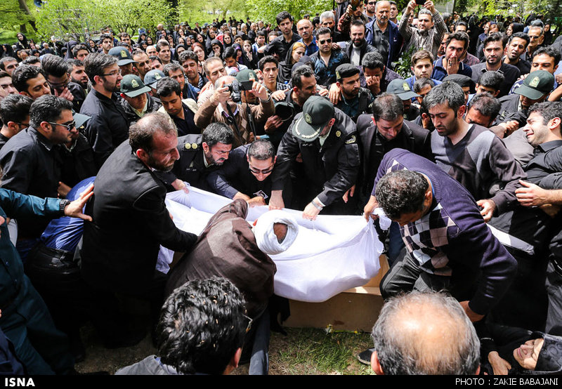 تشییع پیکر سروان شهید محمد تقی زاده