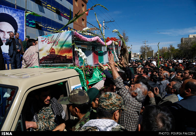 تشییع پیکر شهید مدافع حرم «حیدر ابراهیمخانی» - ملایر