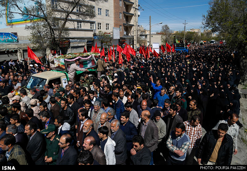 تشییع پیکر شهید مدافع حرم «حیدر ابراهیمخانی» - ملایر