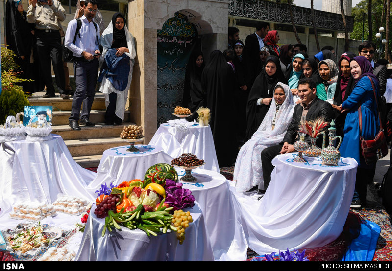 مراسم جشن ازدواج دانشجویی270 زوج دانشجوی دانشگاه تهران
