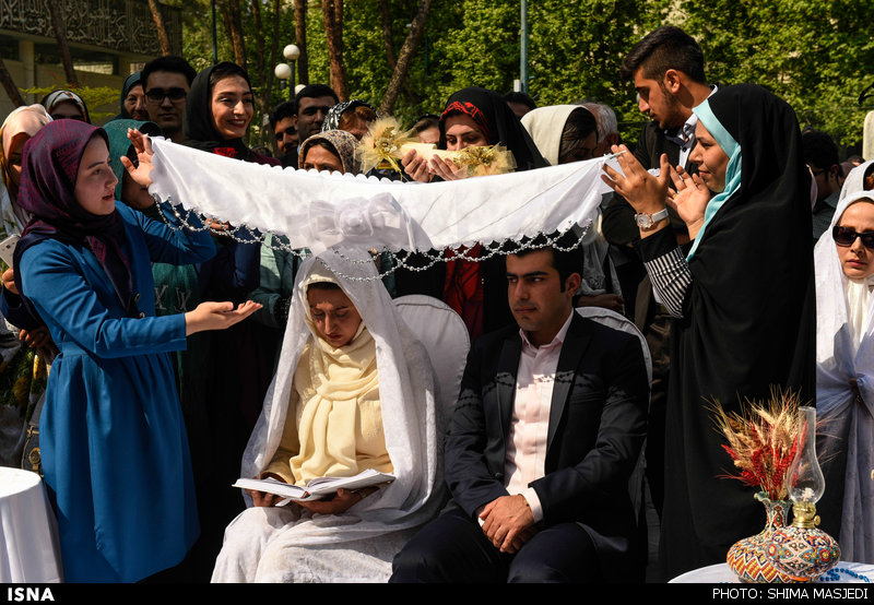 مراسم جشن ازدواج دانشجویی270 زوج دانشجوی دانشگاه تهران