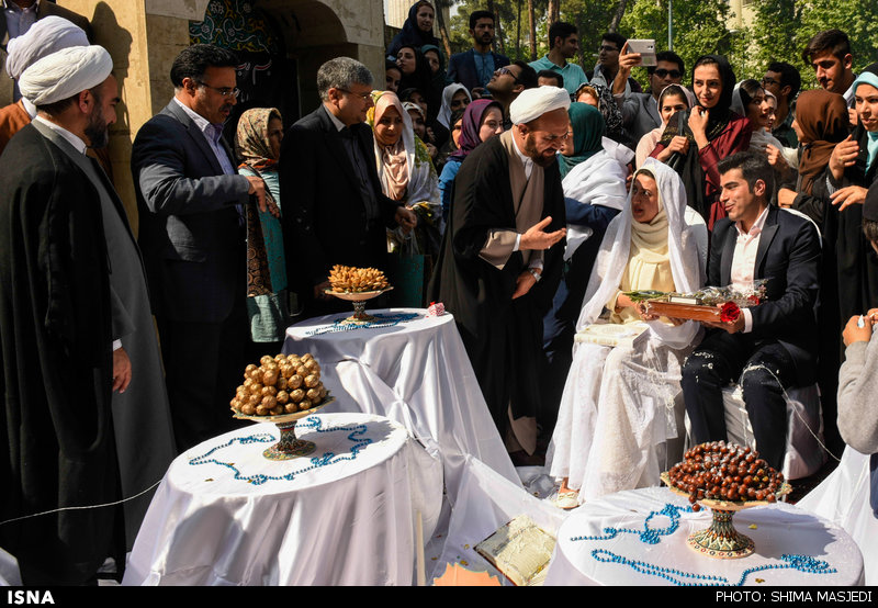 مراسم جشن ازدواج دانشجویی270 زوج دانشجوی دانشگاه تهران