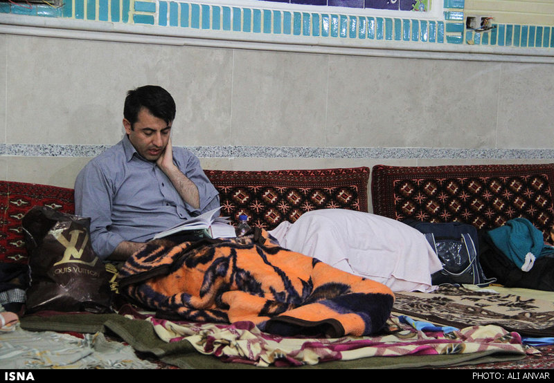 آیین معنوی اعتکاف در اردبیل