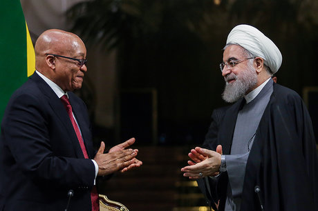 دیدار روسای جمهوری ایران و آفریقای جنوبی