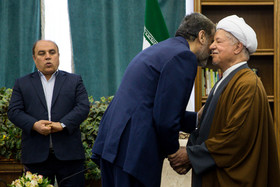 دیدار رمضان عبدالله، رئیس گروه جهاد اسلامی با هاشمی رفسنجانی