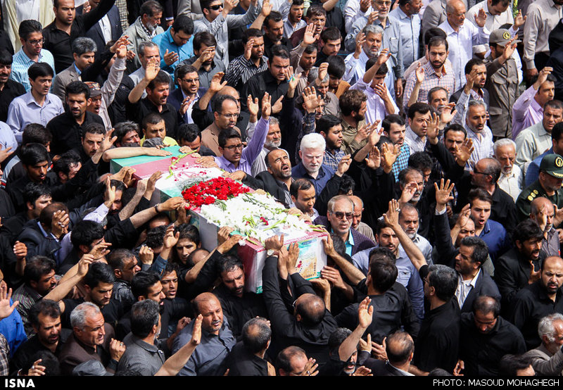 تشییع پیکر شهید محمد پازوکی طرودی - سمنان