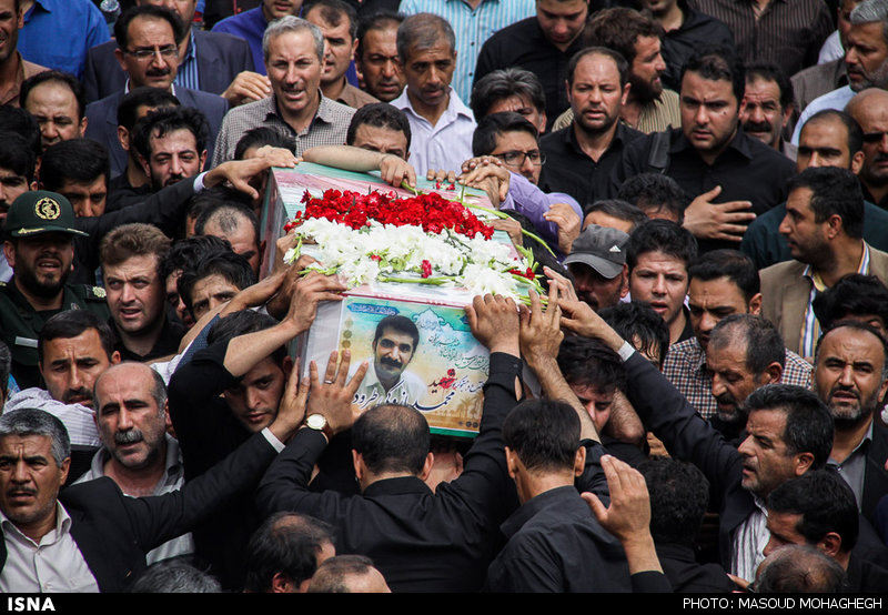 تشییع پیکر شهید محمد پازوکی طرودی - سمنان
