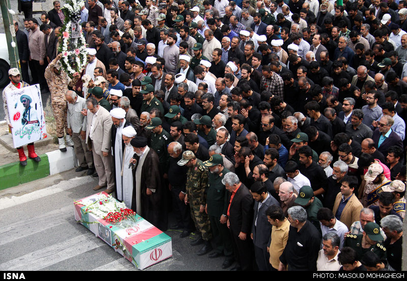 تشییع پیکر شهید محمد پازوکی طرودی - سمنان