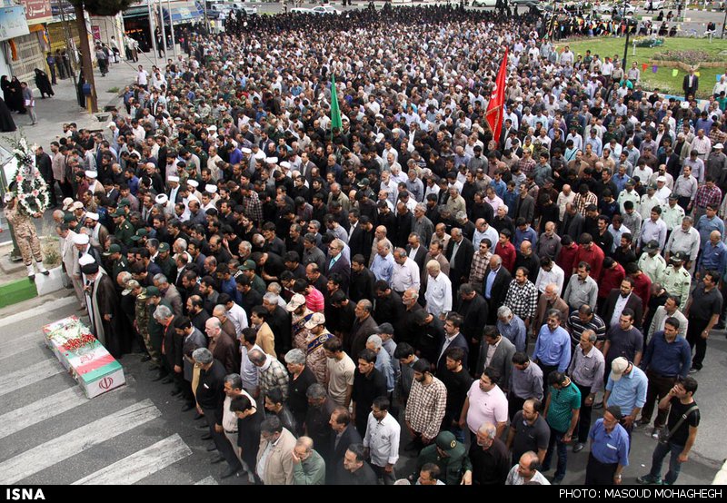 تشییع پیکر شهید محمد پازوکی طرودی - سمنان