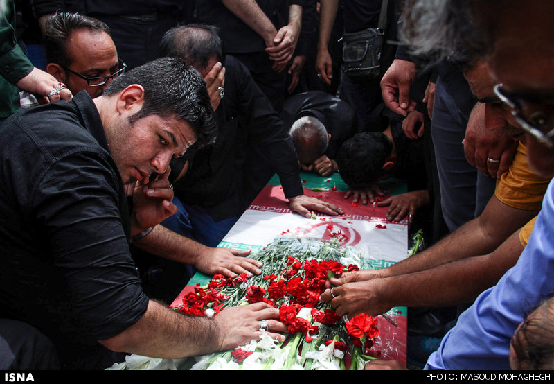 تشییع پیکر شهید محمد پازوکی طرودی - سمنان