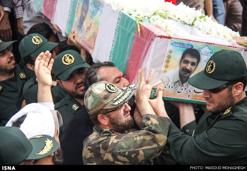 تشییع پیکر شهید محمد پازوکی طرودی - سمنان