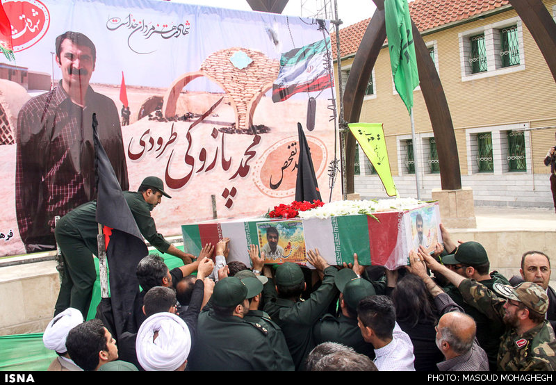 تشییع پیکر شهید محمد پازوکی طرودی - سمنان