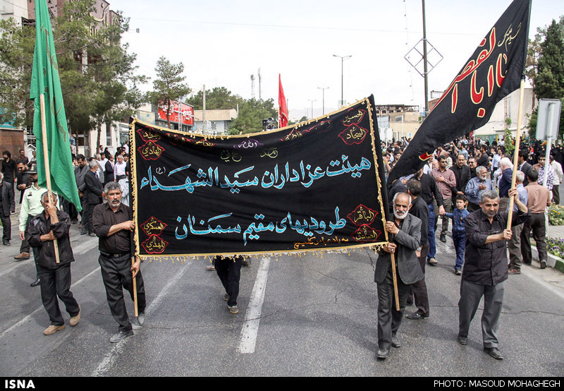 تشییع پیکر شهید محمد پازوکی طرودی - سمنان