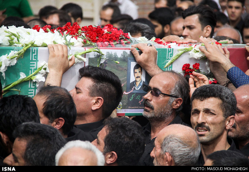 تشییع پیکر شهید محمد پازوکی طرودی - سمنان