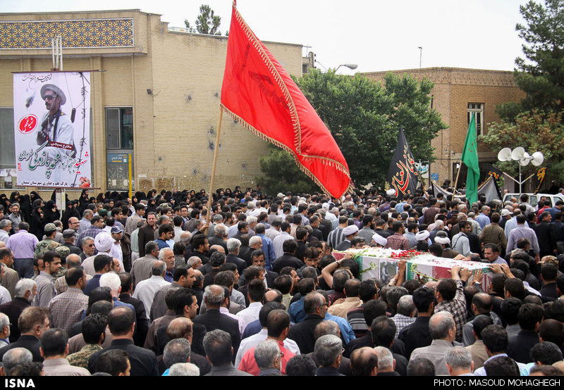 تشییع پیکر شهید محمد پازوکی طرودی - سمنان