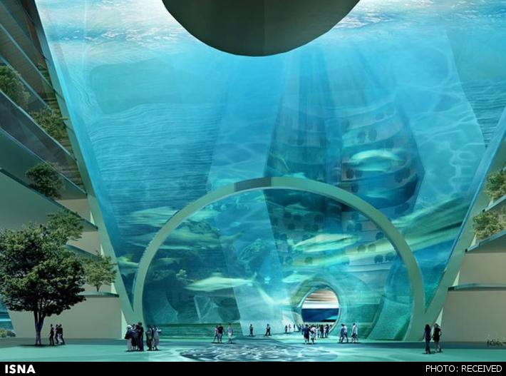 طراحی شهر شناور با حمل و نقل زیردریایی 1