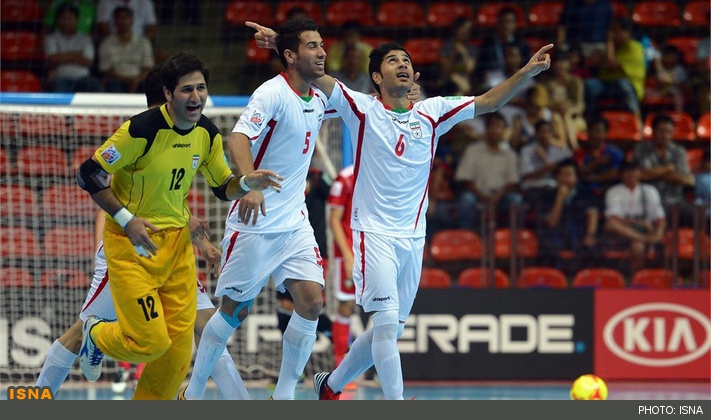 پیروزی تیم ملی فوتسال ایران برابر قهرمان اروپا