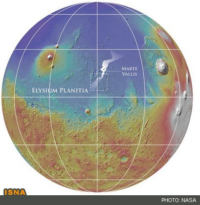 تصویر سه بعدی ناسا از کانال آب باستانی در مریخ  4