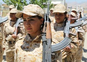 آمادگی نیروهای زن پیشمرگ برای مبارزه با داعش در عراق