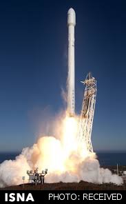 فرود نرم موشک فالکون 9 در اقیانوس اطلس 1