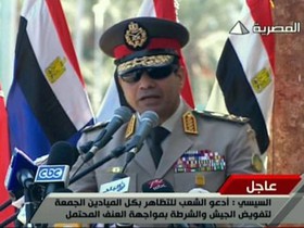 السیسی: هیچ کودتایی در مصر رخ نداده است