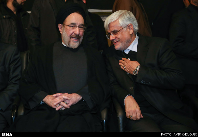  گزارش تصویری از حضور سیدمحمد خاتمی در مراسم عزاداری