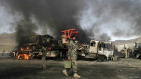 مهاجمان به یک مرکز وابسته به ناتو در شرق افغانستان حمله کردند