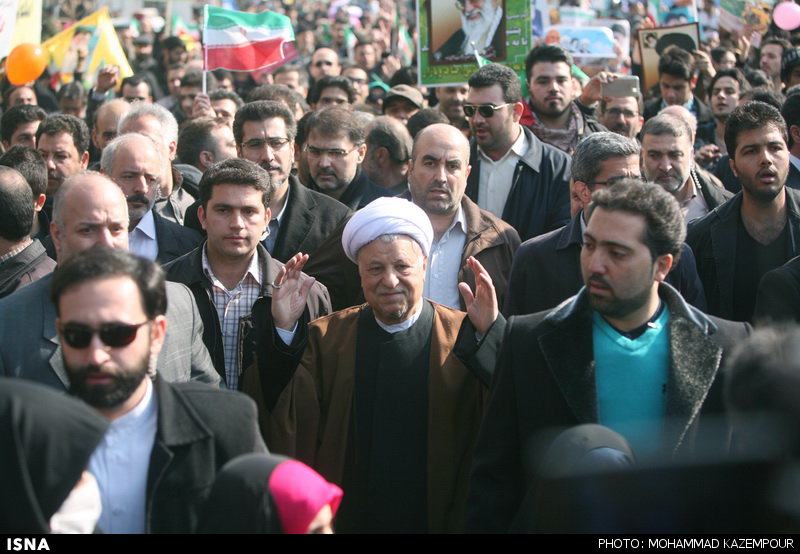 حضور هاشمی رفسنجانی در راهپیمایی22 بهمن