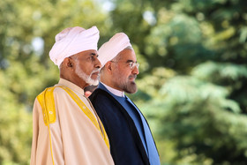 استقبال رسمی پادشاه عمان از روحانی