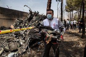 تصاویر سقوط هواپیمای مسافربری در تهران - ۲