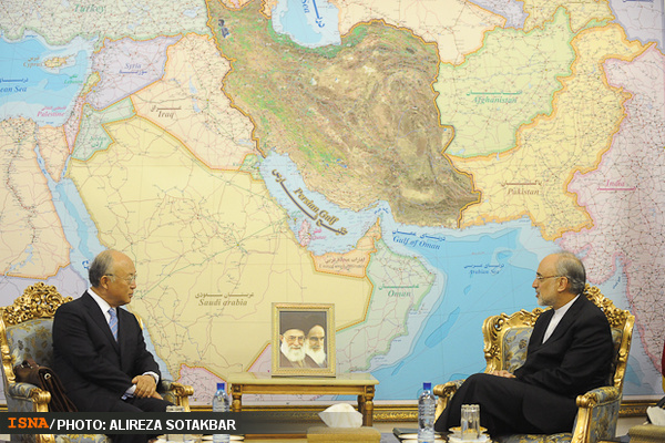 صالحی با آمانو دیدار کرد رییس سازمان انرژی اتمی: امیدوارم مذاکرات ایران و آژانس آغازی برای حل مسایل باقیمانده باشد