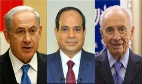 پیام تبریک نتانیاهو و پرز به سیسی به مناسبت پیروزی در انتخابات